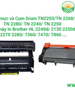 Hộp mực & Cụm Drum dùng cho máy in Brother HL-2240, 2250, 2270, DCP-7060 / TN2280/ DR2255