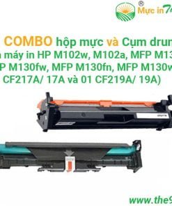Com bo Cụm drum và hộp mực (có chip) cho máy in HP M102w, MFP M130fn, MFP M130fw hàng nhập khẩu mới 100% (17A và 19A) in rõ đẹp