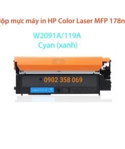 Hộp mực màu xanh dùng cho máy in HP Color Laser MFP 178nw W2091A/119A Cyan ( Xanh )